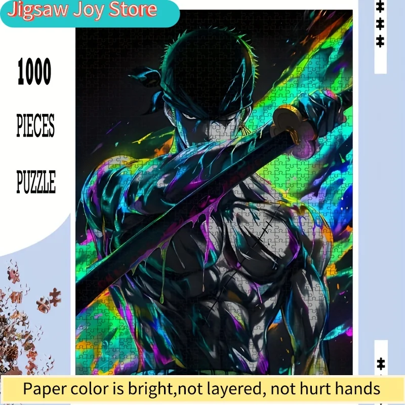 

1 Box of Popular Anime Jigsaw Puzzle, , Large-sized Vibrant Puzzle for Adults, DIY Fun, Suitable for Home Decoration, Bright C