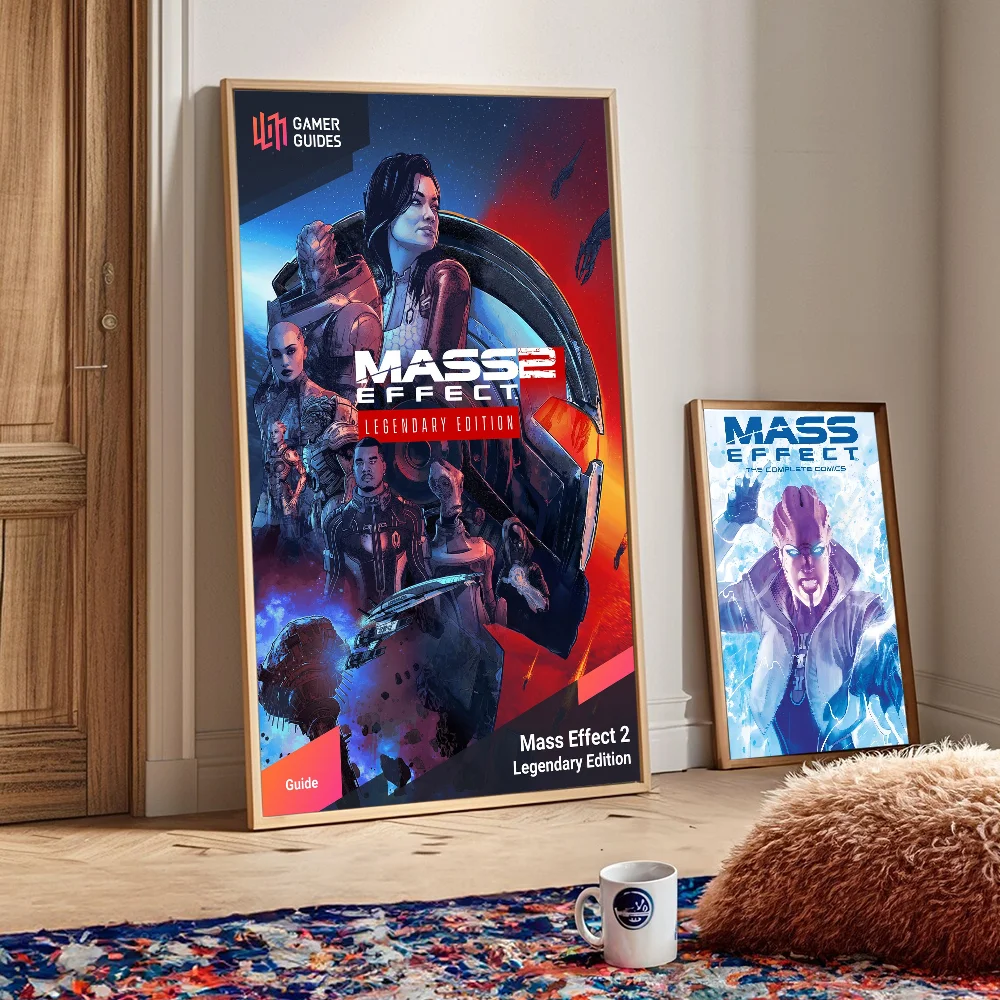 Mass Effect Legendary Edition DIY Sticky Poster Fancy Wall Sticker for Living Room Bar Decoration Wall Decor