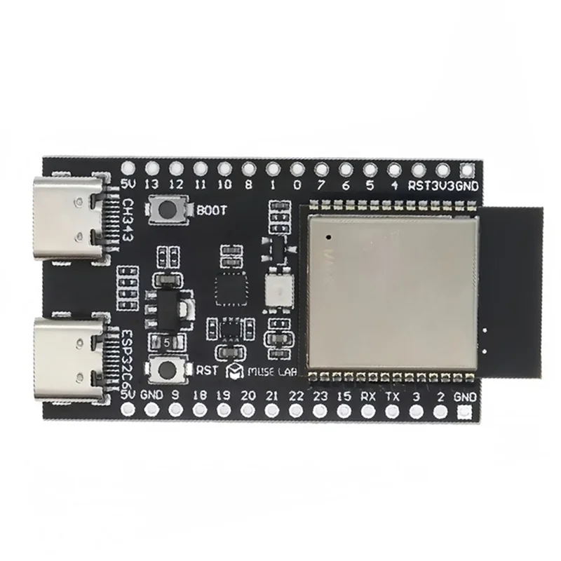 ESP32-C6 ESP32 واي فاي + بلوتوث ESP32-C6-Devkit لوحة تطوير مزدوجة من النوع C ESP 32 لوحة أساسية إنترنت الأشياء C N4R2 #2