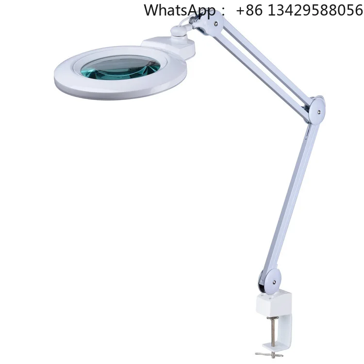 

Electronics Inspection Nail Cosmetic Eye Lash Beauty Salon Lamp Factory Price Glass Magnifier 3D 5D Dimmable Magnifier Lamp