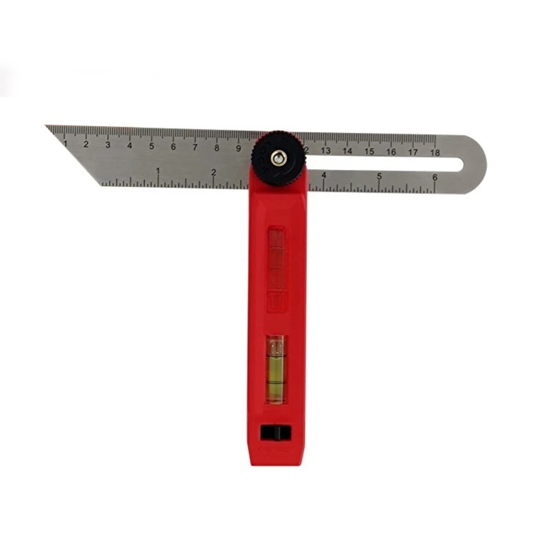 

Angle Ruler T-Type 45° Bevel Ruler Adjustable Movable Tile Marking Ruler High Precision Woodworking Square