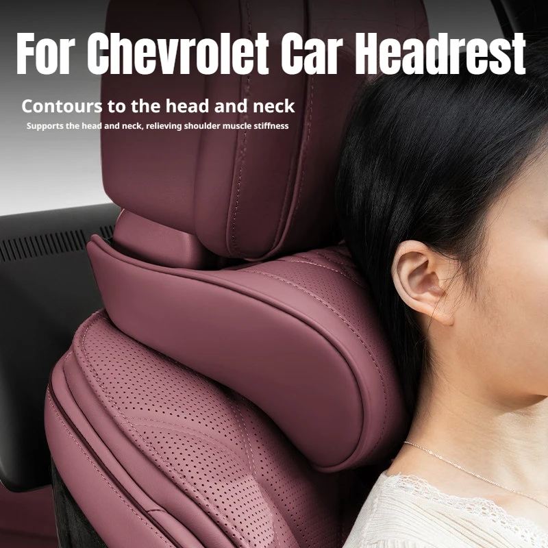 For Chevrolet Slow Rebound Car Neck Pillow Fit Tahoe Suburban Equinox Traverse Blazer Malibu Camaro Silverado Car Accessories view 3
