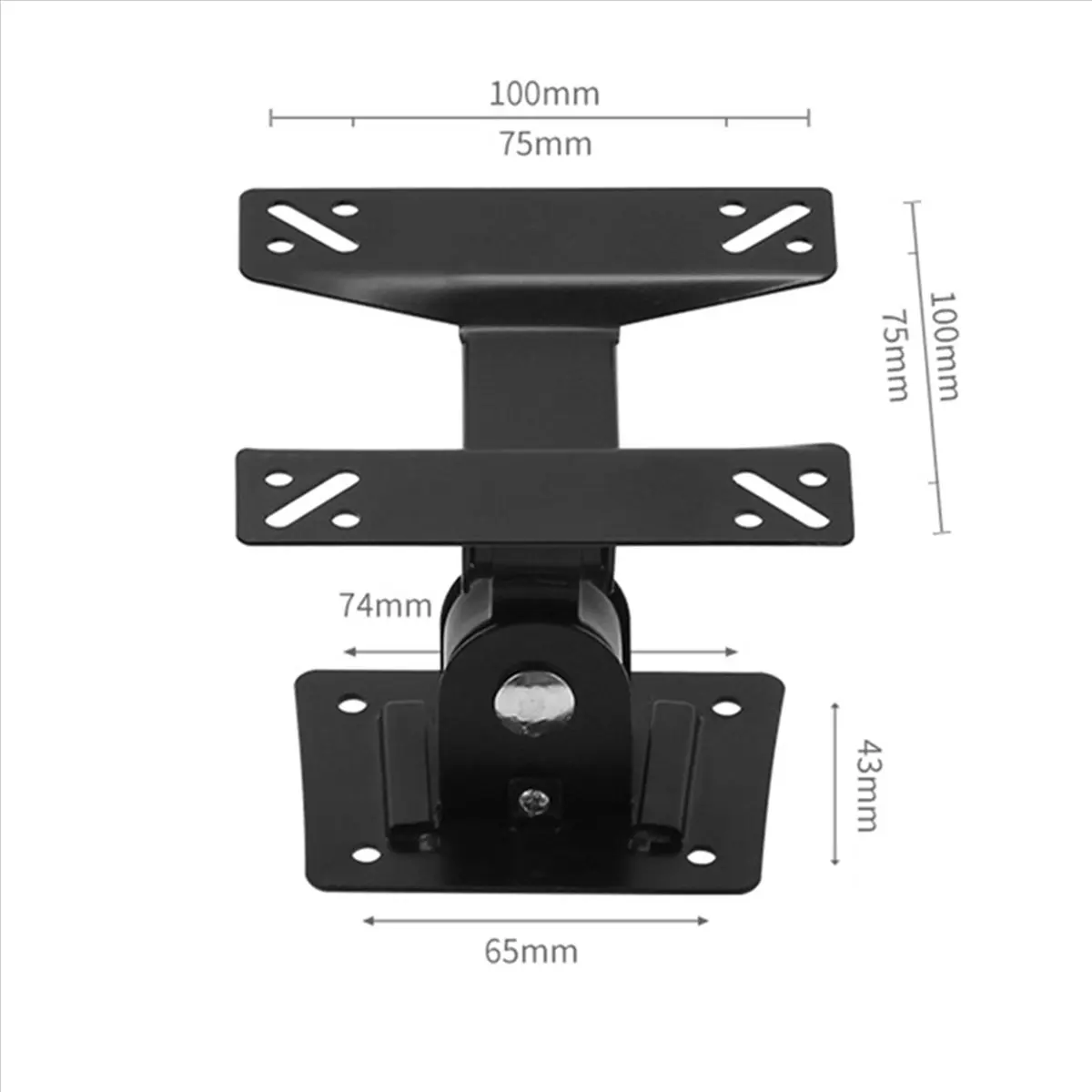 Top 5X Universal Wall Mount Stand for 15-27inch LCD LED Screen Height Adjustable Monitor Retractable Wall