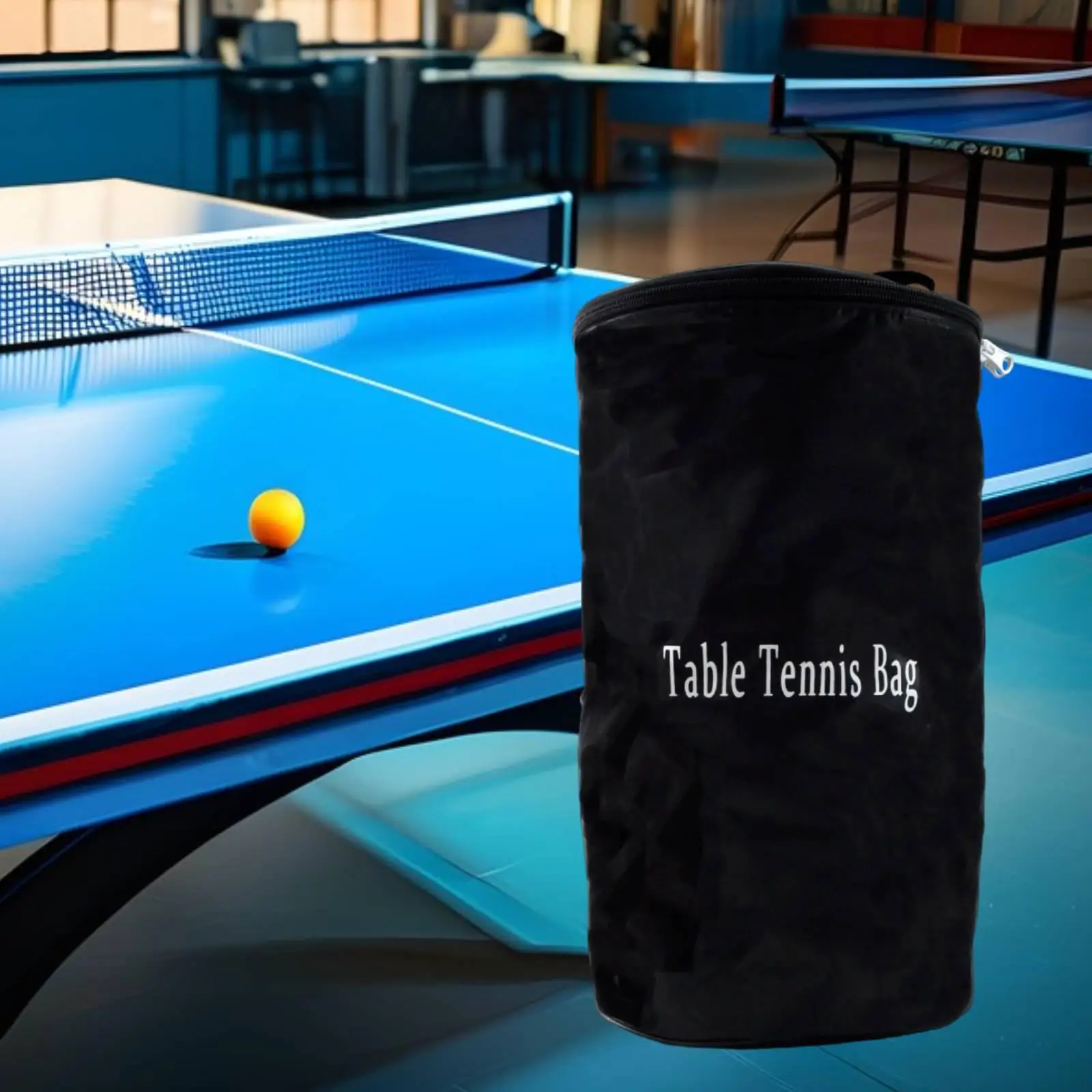 

Table Tennis Ball Holder Portable Organizer Large Capacity Bag for Table Tennis Training and Sports Sessions