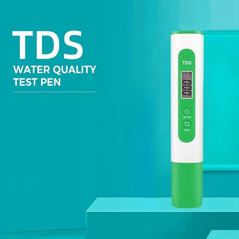 1 ชิ้นพลาสติก TDS Meter เครื่องทดสอบคุณภาพน้ําแบบดิจิตอล, 0-999 Ppm ช่วงการวัด, 1 Ppm เพิ่มขึ้น, ความแม่นยําในการอ่านข้อมูล 2%