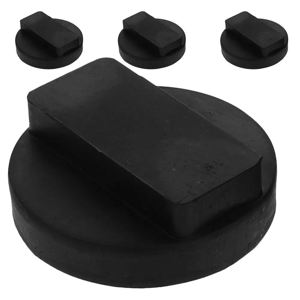 

4Pcs Rubber Jack Pads for Floor Jack Heavy Duty Shock Absorption Car Lift Support Pad Compatible with Pinch Welds and Rvs