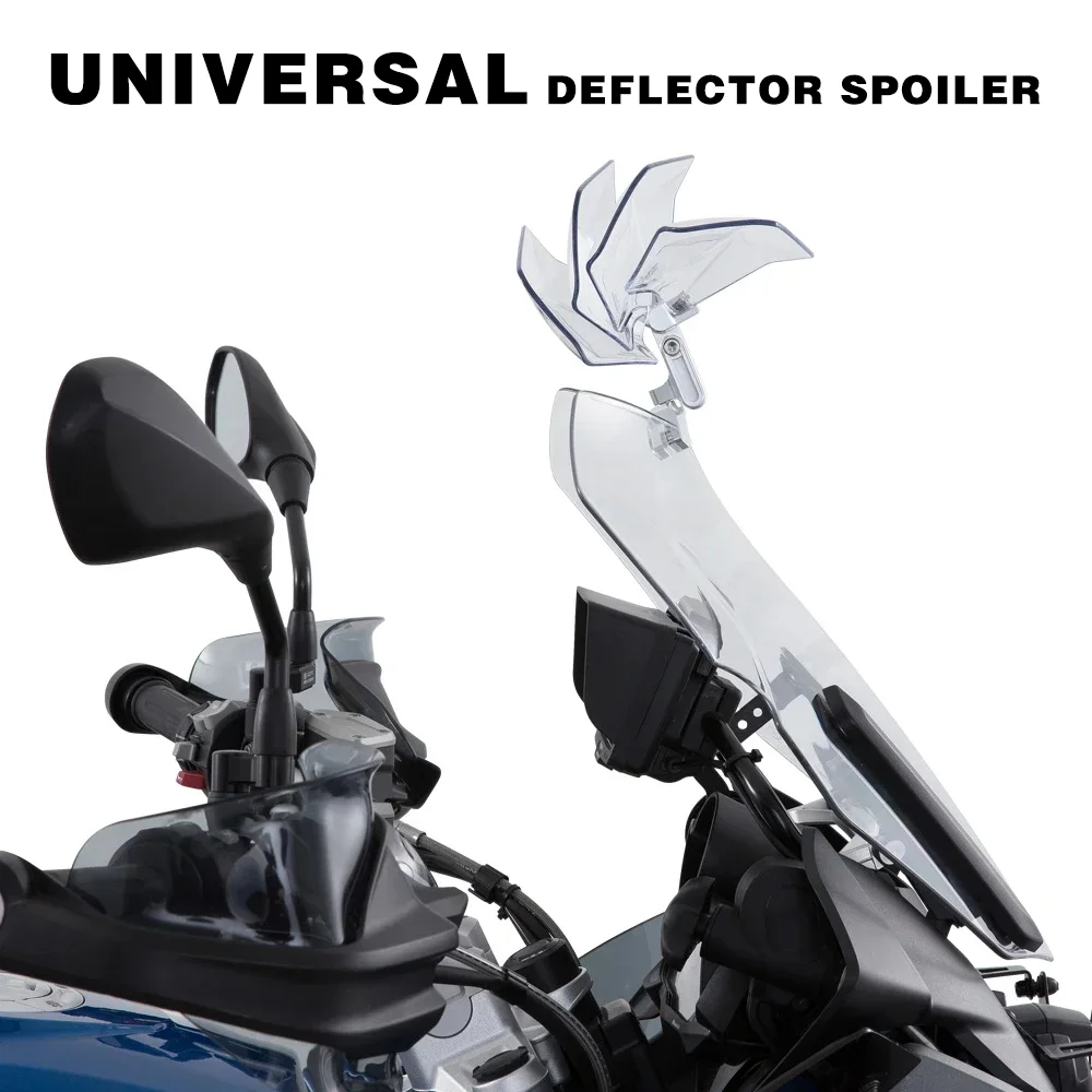 Motorcycle Universal Deflector Spoiler Universal Adjustable Windshield Extension For BMW For YAMAHA For HONDA Many Models