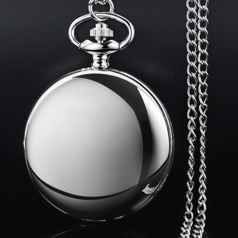 Reloj de bolsillo de cuarzo plateado antiguo con esfera azul cielo estrellado, collar con colgante, regalo de recuerdo para mujeres, hombres y niños