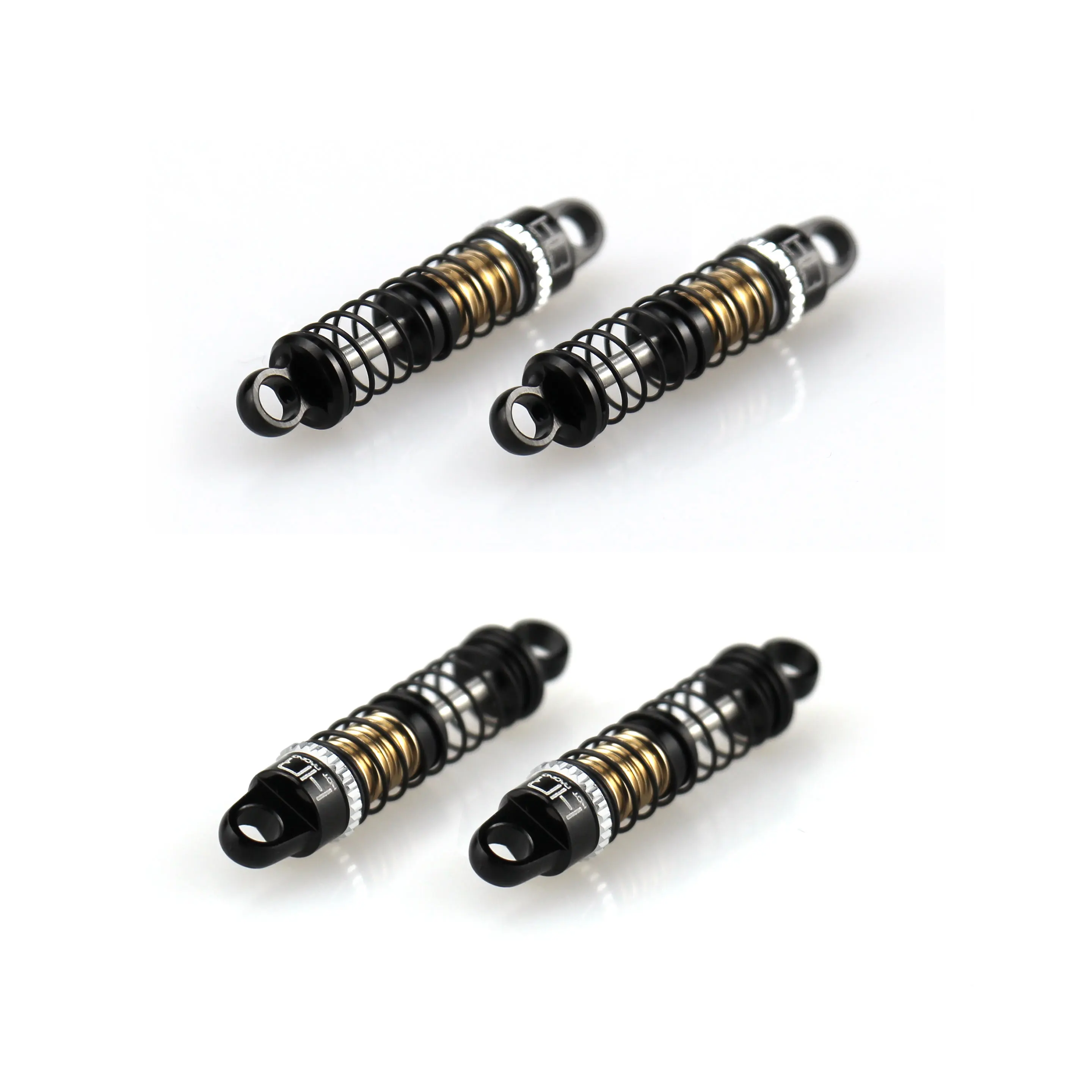 Hot Racing SXTY260XP T6 Alum 26mm HD Oil Dampers 4pc 3 Spring Rates for Axial 1/30 SCX30