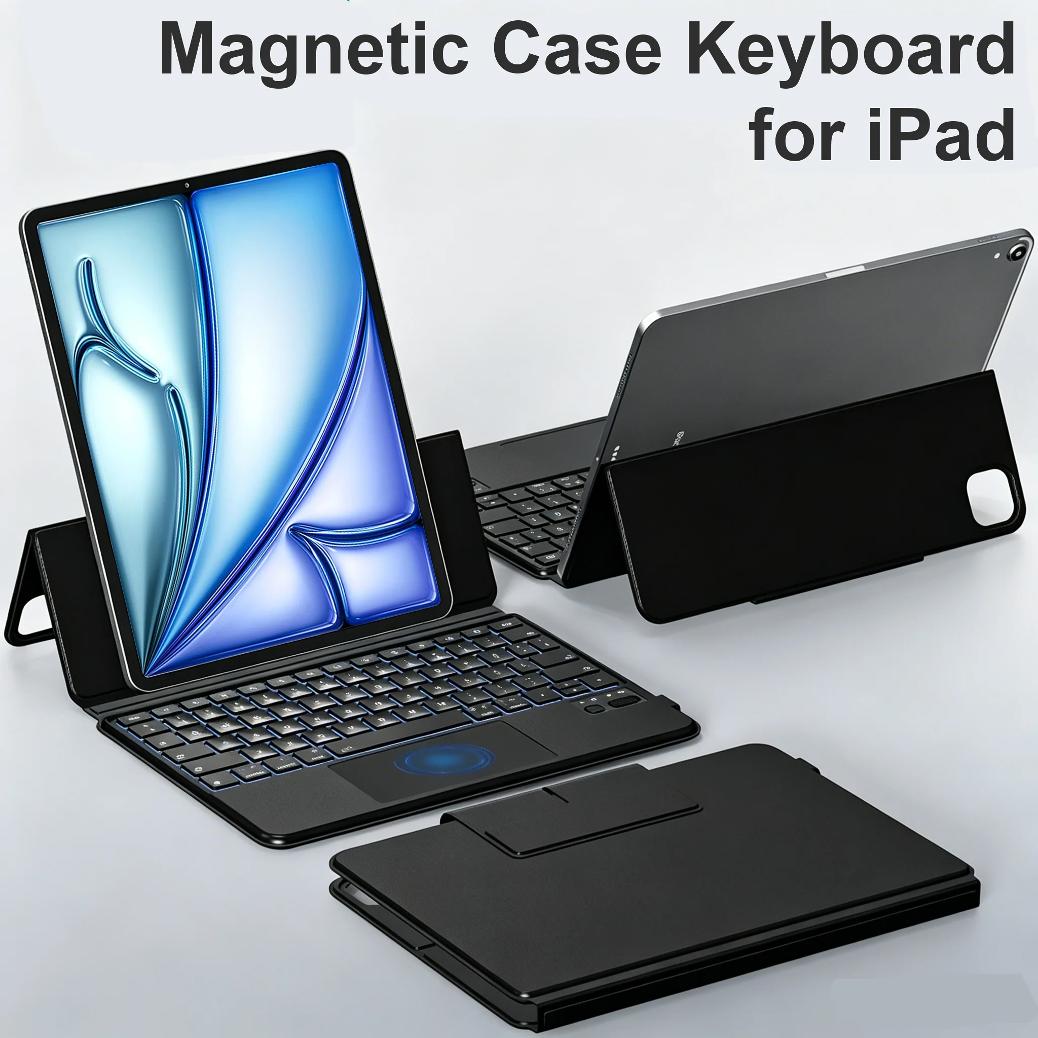 Ultra Slim Backlit Magnetic Keyboard Case For iPad Pro 11 2025 M5 11-inch A3357 A3358 M4 2024 A2836 A2837 Air 11 M4 2026 M3 M2