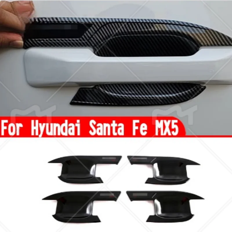 

For Hyundai Santa Fe MX5 2023 2024 Auto Parts ABS handle/Door bowl trim sticker W4