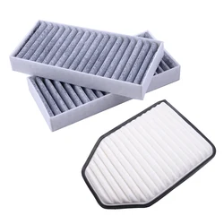 Car Engine & Cabin Air Filters Combo Set 53034018AE 53034018AD 68257791AA 55111302AA Fit For Jeep Wrangler JK V6 3.6L 2012-2018