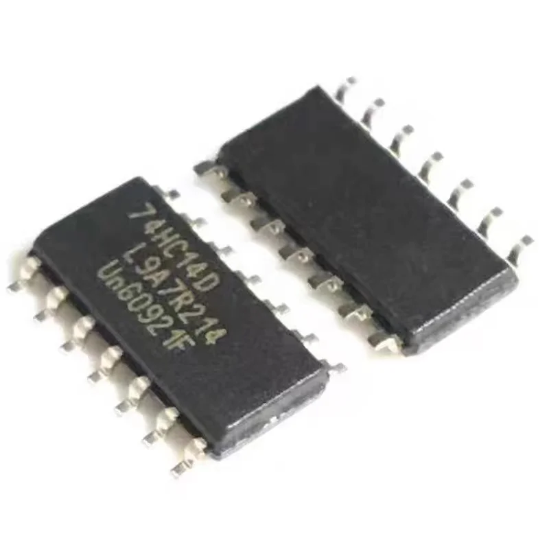 10PCS 74HC14D 74HC14 logic IC NOT gate CMOS hexagonal inverting schmitt trigger patch SOP14