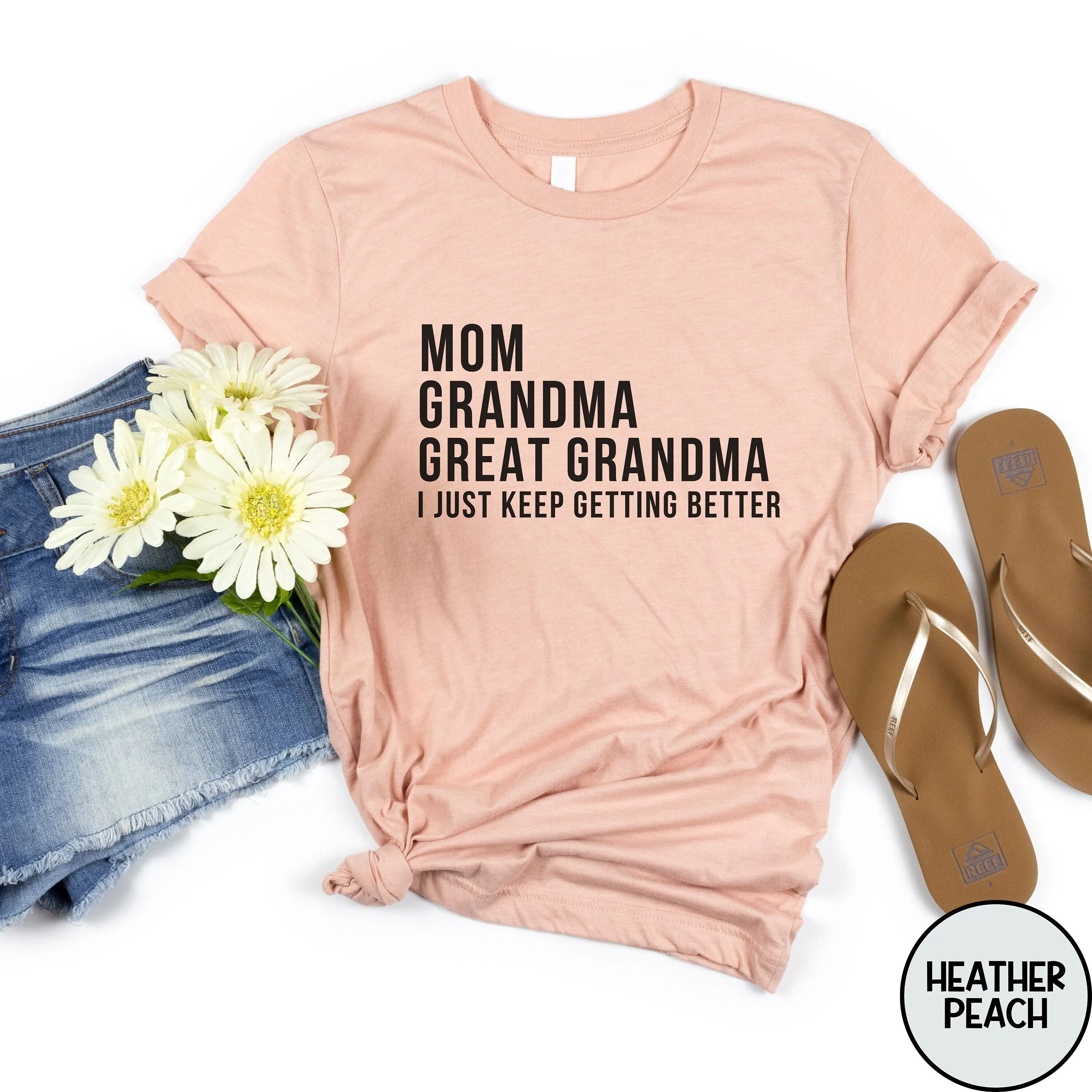 Great Grandma T Shirt Grandmother New Pregnancy Reveal Announcement