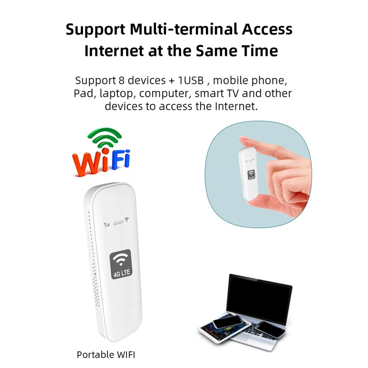 A85P New 4G WiFi Dongle UFI 150M USB LTE Mobile Hotspot Portable Sim Card Router Universal U6 Global Latin American Bands