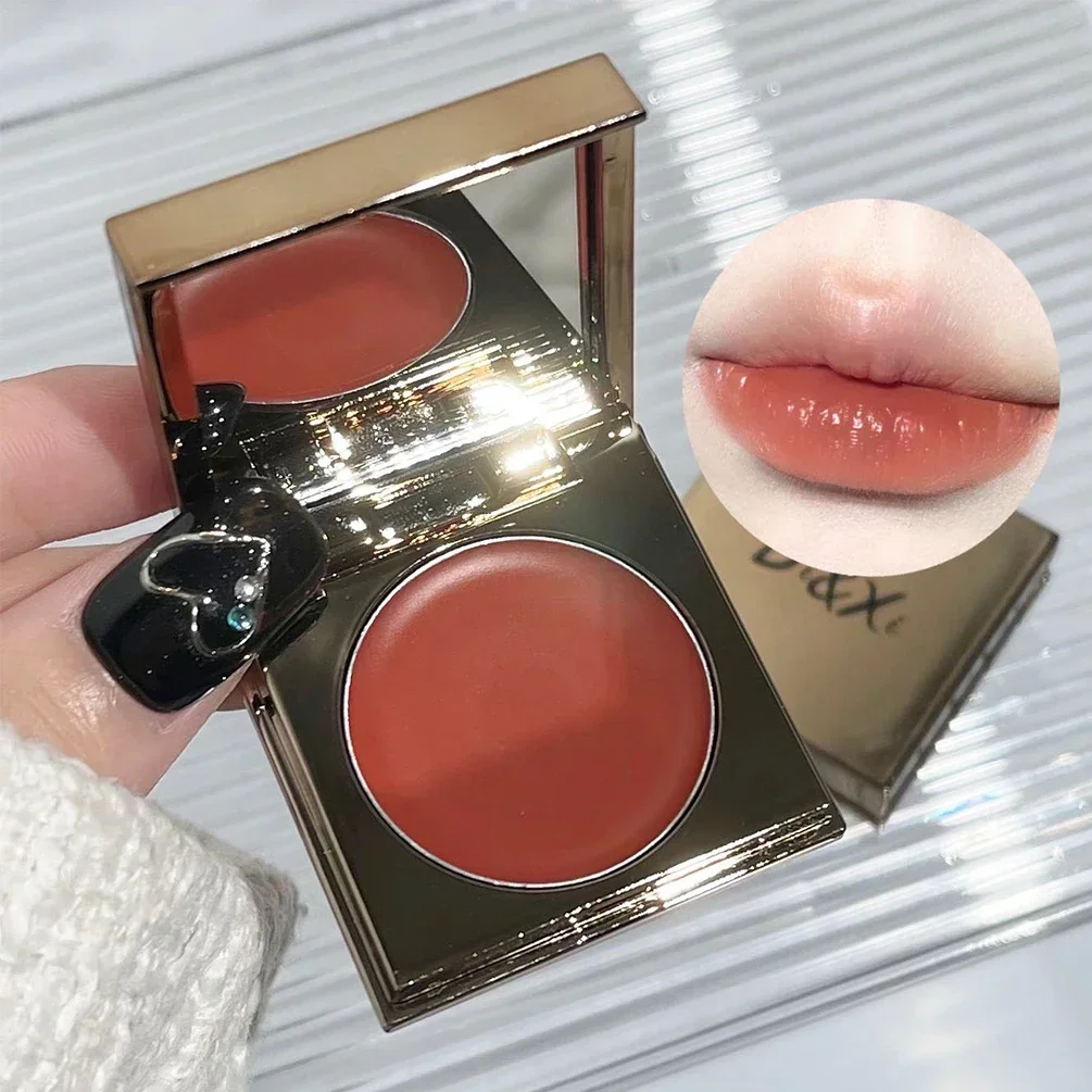 2 em 1 brilho labial blush à prova dwaterproof água de longa duração não-desvanecimento copo antiaderente lábio esmalte maquiagem beleza lábios bochecha rouge matiz cosméticos