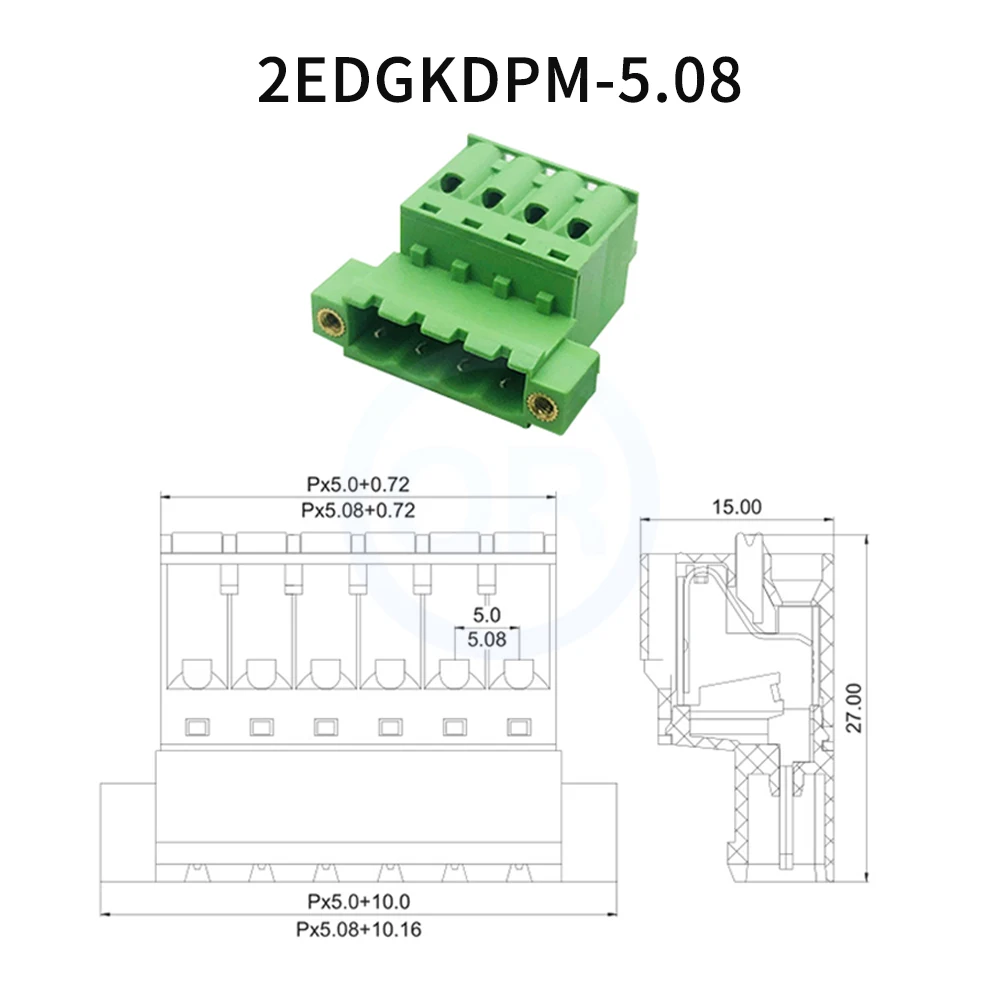 (1 مجموعة) KF 2EDGWC 15EDGWC 5.08 مللي متر محطات الحاجز المسمار زوج الأسلاك السريعة 2EDGKDPM 5.08 الذكور والإناث مجموعة كاملة 2 ~ 24P