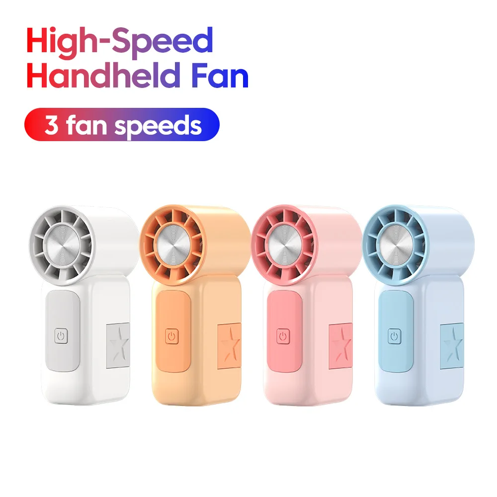 

Portable Mini Handheld Fan USB Fast Charging Pocket Cooling Fan 3 Gears Strong Wind Hand Fan For Summer Travel Makeup