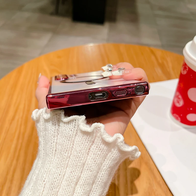 Luxury Plating Lens Protection Shockproof Transparent Phone Case For Samsung S24 S23 S22 S21 S20 Ultra Plus FE Bumper Back Cover image 5