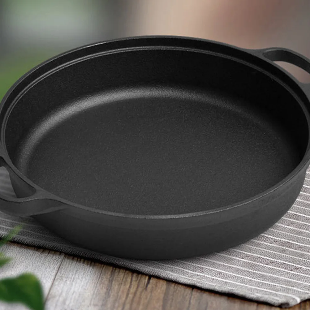 

Durable 22Cm CastIron NonCoated Skillet For Home And Outdoor Use With Thick Bottom Even Heat Distribution
