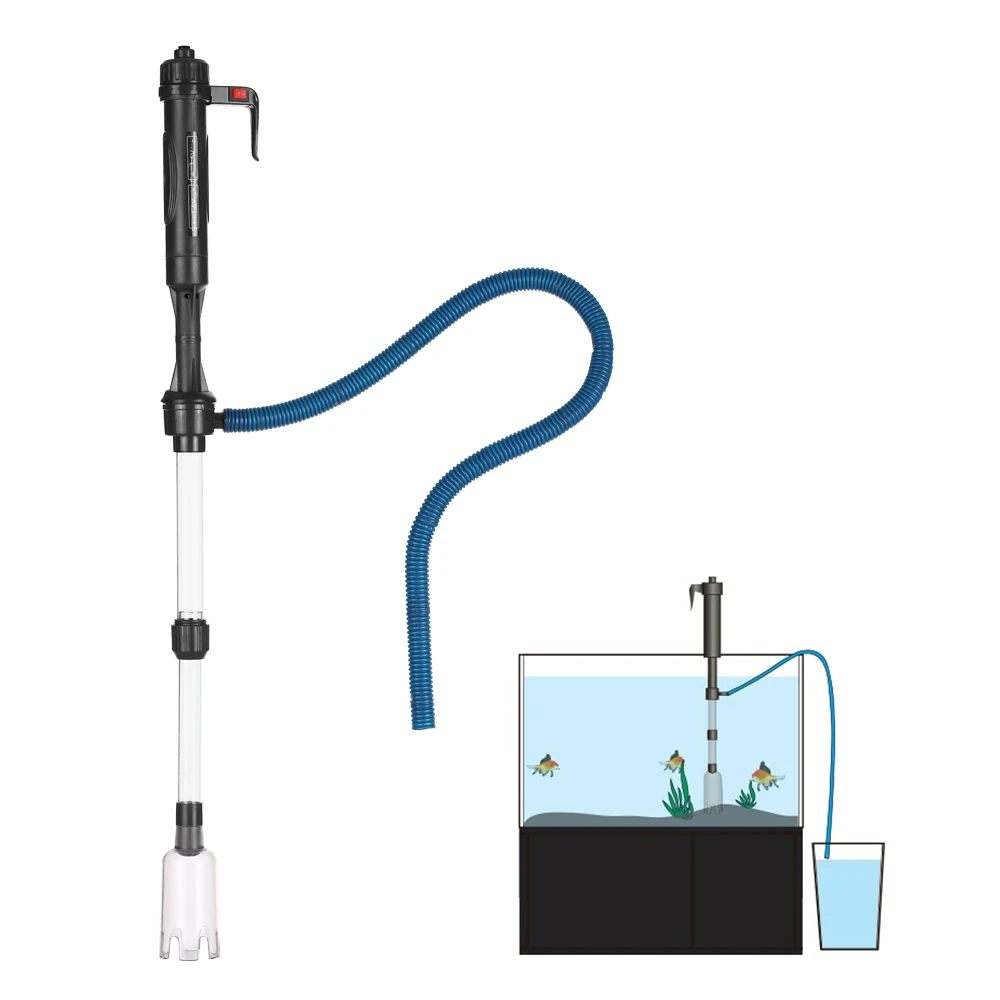 Electric Aquarium Fish Tank Water Changer Sand Washer Vacuum Siphon Operated Gravel Cleaner Aquarium Cleaning Tool