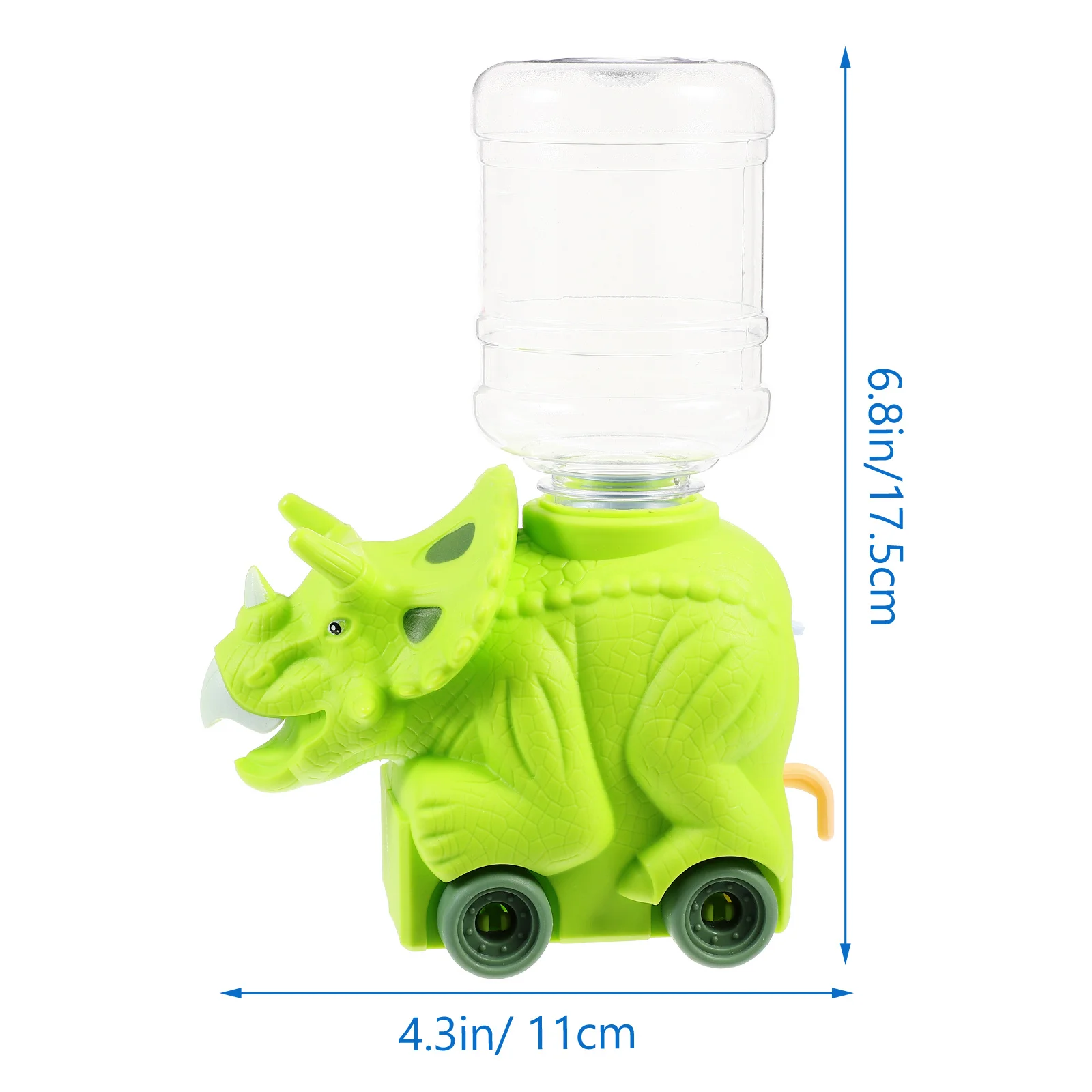 Mini dispensador de agua de dinosaurio, pequeño dispensador de agua pequeño de plástico de dibujos animados para niños, juego de simulación, cocina, dormitorio, escritorio en miniatura