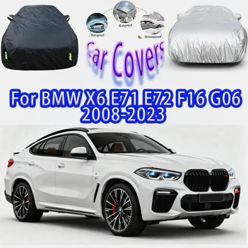 For Outdoor Protection Waterproof for BMW X6 2008 2023 | Snow Sunshade | Dustproof Accessories Car Covers