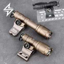 Airsoft Surefir M300 M600 Flashlight DD Offset Mount Fit MLOK KEYMOD 20mm Picatinny Rail SF M600C Hunting Weapon Scout Light Set