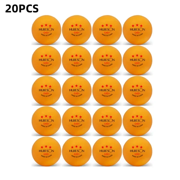 Huieson 3-Sterne-Tischtennis-Trainingsbälle G40 + Weiß Orange ABS-Tischtennisbälle für das Tischtennis-Club-Training