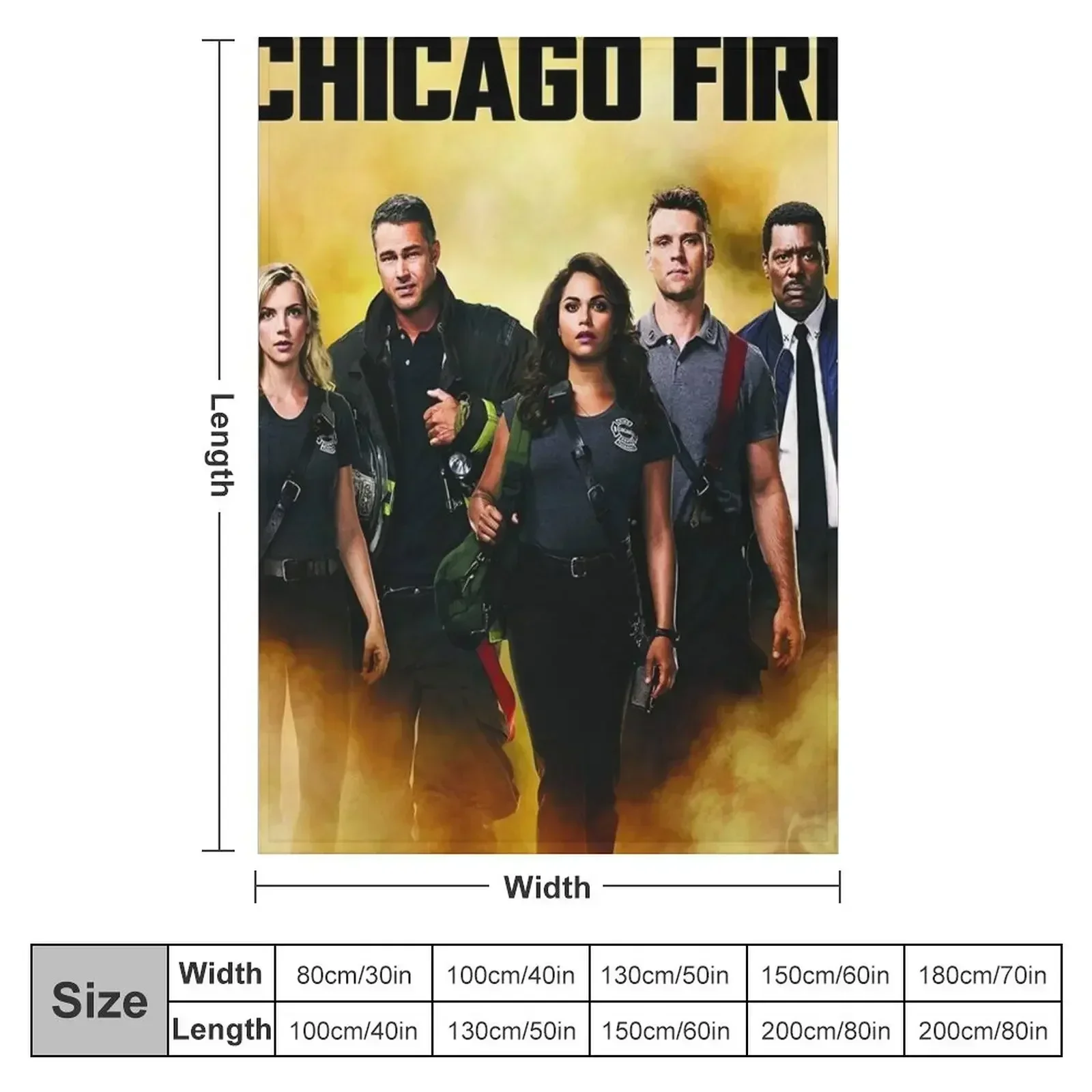 Chicago Fire one Throw Blanket Decorative Sofa Extra Large Throw Soft Plush Plaid Plush Beautifuls For Decorative Sofa Blankets