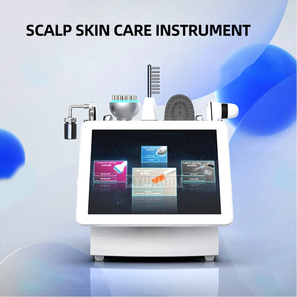 Desktop Scalp Care Device With Five In One Functions Intelligent Membership Filing Function And Three Spectral Scalp