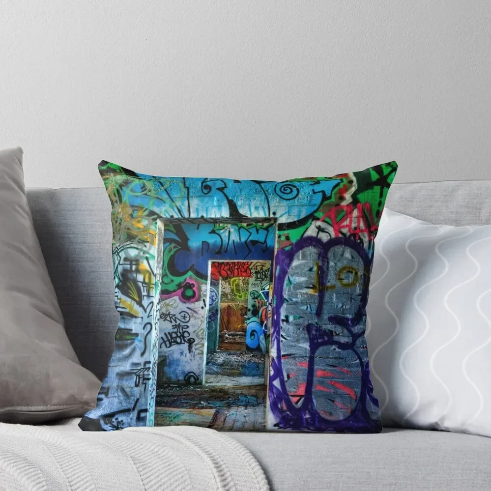 Tram Shed Doors 2 Throw Pillow Couch Pillows Couch Cushions Pillow