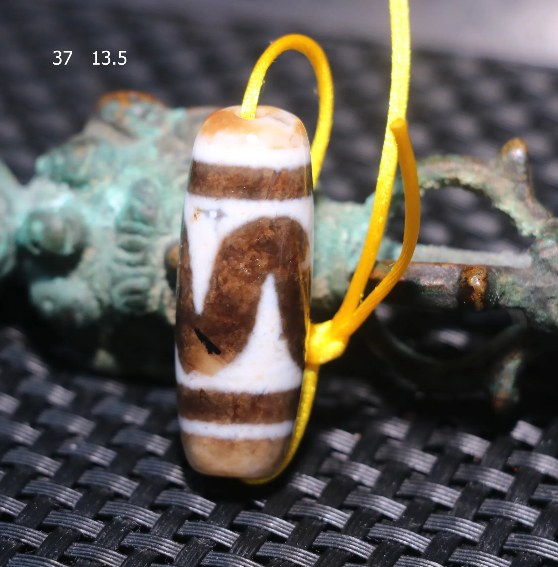 4A Q Magic Energy Tibetan Top Old Agate Tiger Tooth Be Safety dZi Bead Size Fit For Making Bracelet For Jewelry Amulet Timestown