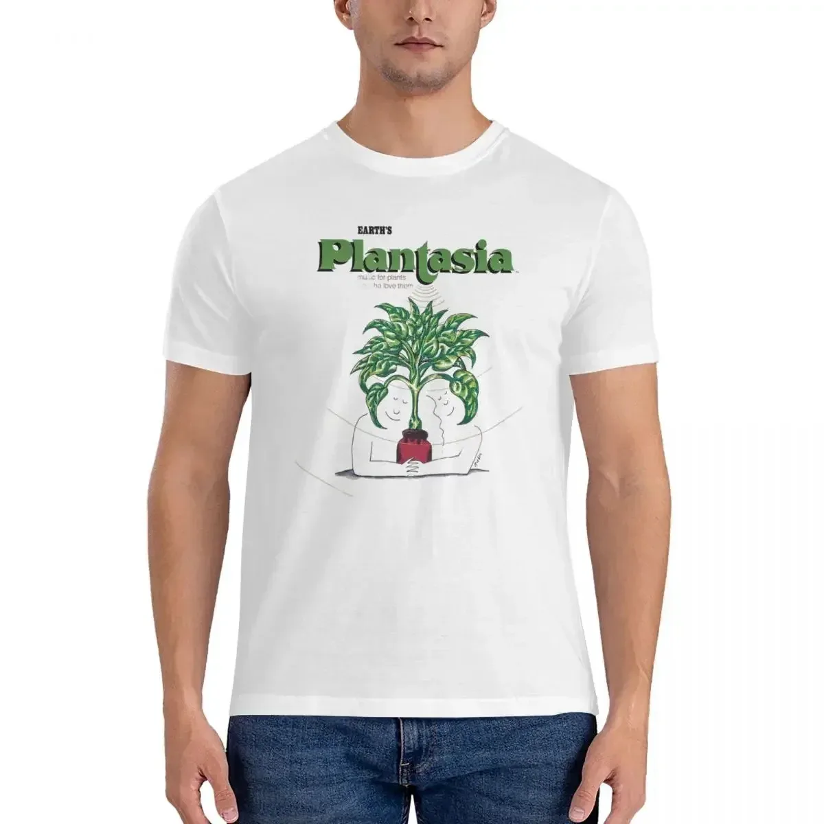 Plantasia Men's Clothing T-Shirt Men Funny Oversized T Shirt Men Crew Neck Summer Shirts Tops S-6XL