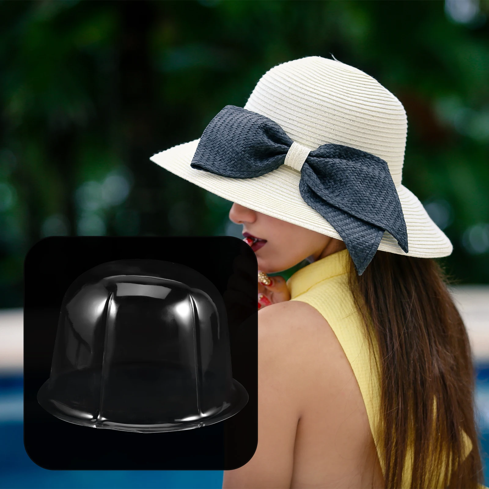 

8 Pcs Round Hat Holders Plastic Stand Lightweight Display Storage Rack For Caps Travel Baby Home Use ganizers