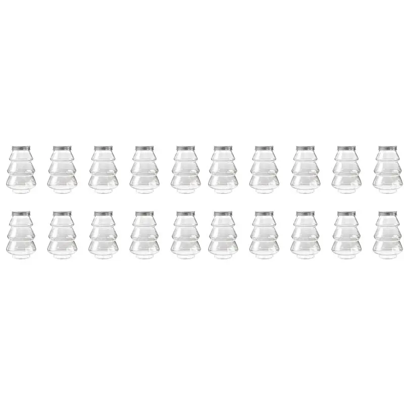 

【ЭЛЕКТРОННЫЕ АКСЕССУАРЫ】20 шт. Новогодняя коробка-конфетница в форме елки, подарок для детей, подарок своими руками, коробка для конфет, печенья, закусок, новогоднее украшение, серебристая