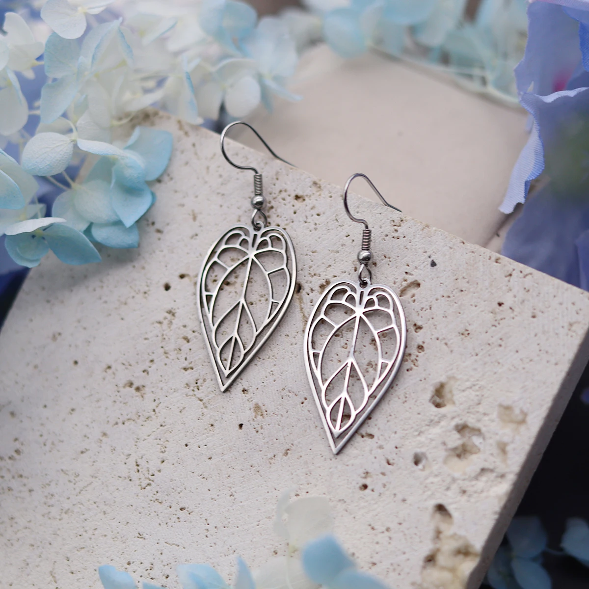 Kinitial Blätter Anhänger Ohrringe Frauen Vintage Tropfen Ohrringe Mode Handgemachten Schmuck Einfache Ohrring Dropshipping