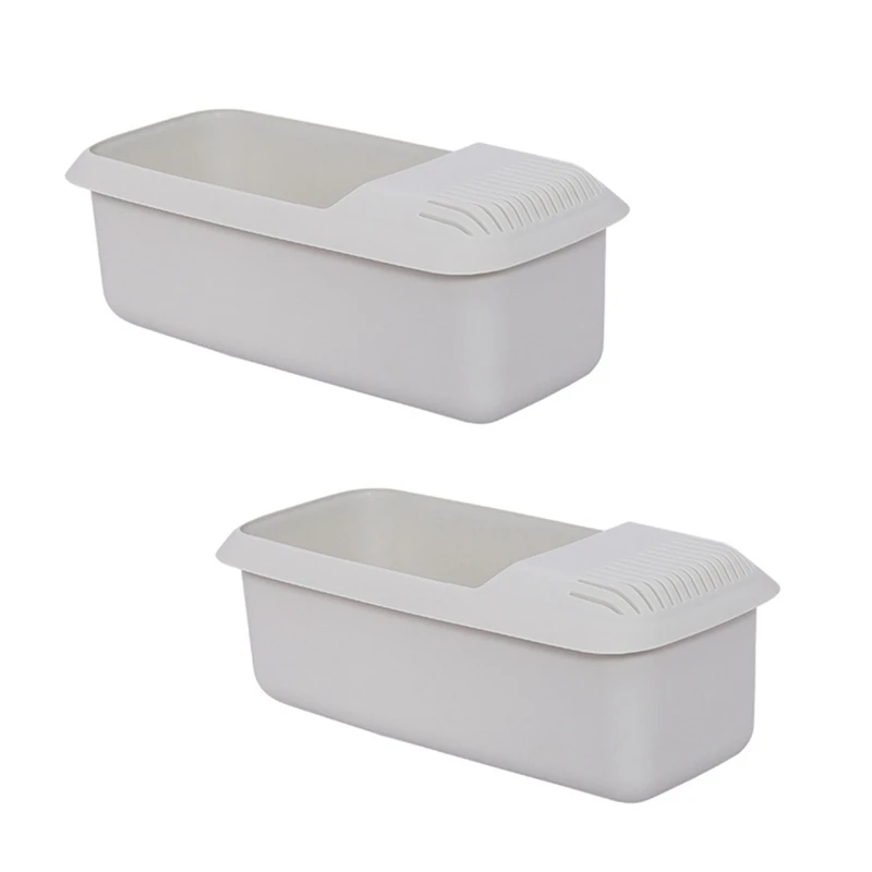 Microwave Pasta Storage Box, Fogão de massas de microondas, Spaghetti Box Microwaveable, Steamer para cozinhar legumes e macarrão, 2pcs