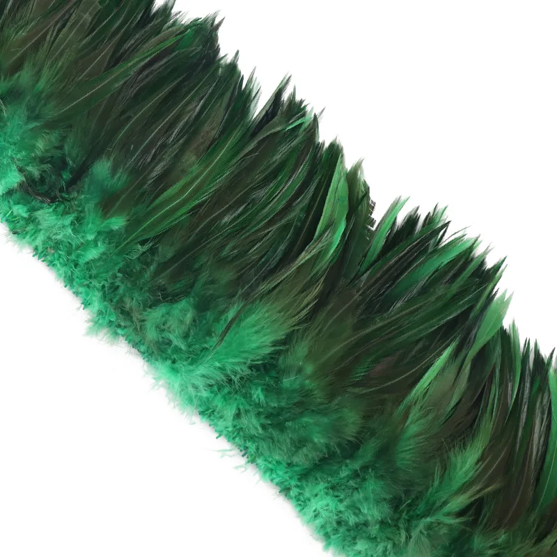 ขนไก่ธรรมชาติแบบม้วน ขนาด 12-15 ซม. สำหรับงานฝีมือ DIY ตกแต่งบ้าน ทำพู่ห้อยเย็บผ้า