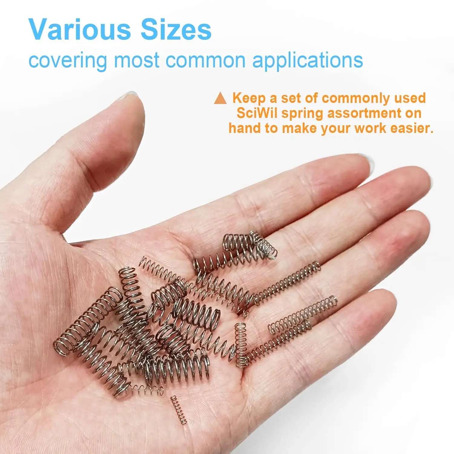 240PCS/box Compression Spring Assortment Kit 304 Stainless Steel with 15 Sizes Small Springs for Mechanical Repairs DIY Projects