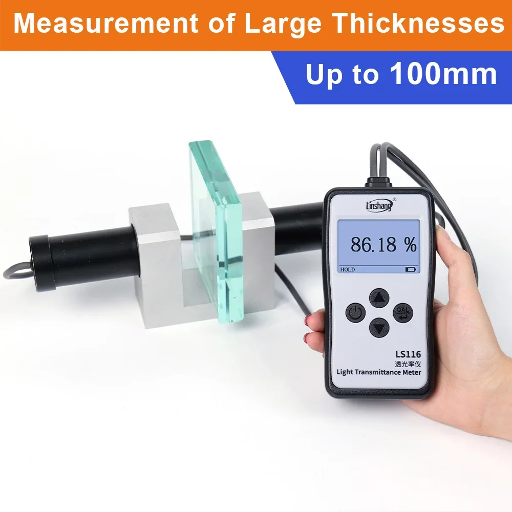 Compteur de transmission de la lumière visible de haute précision, transmission VLT VL pour verre optique, CIE 380-760nm, RTS LS116