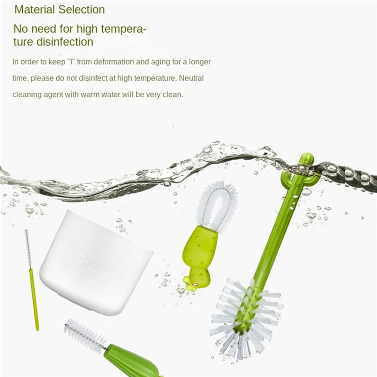 Cactus Bottle Brush, Straw Brush, Multifunctional Cleaning Brush Set, Full-Angle Cleaning