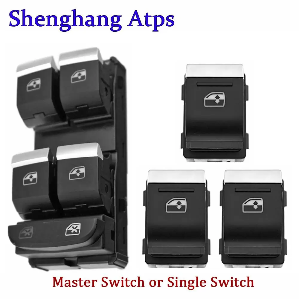 For Audi A4 A5 Q5 Q7 R8 2016- Electric Power Master Window Lifter Switch 8WD959851 8WD959851E Single Switch 4M0959855 8WD959855