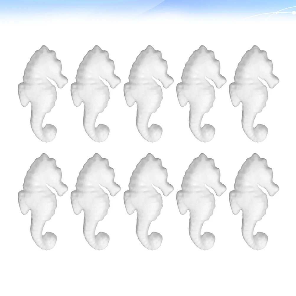 

10 pcs 11Cm Foam Seahorse Unpainted Craft Painting Project Kids Educational Art Activity Children Church School Home Holiday