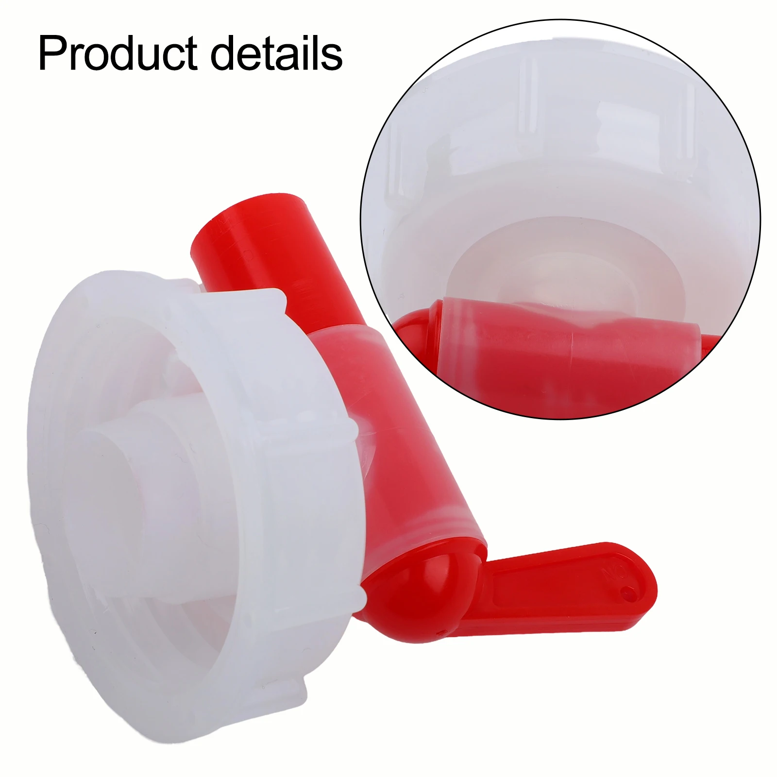 1/2Pcs  DN61 61mm Horticultural Plant Nutrient Solution Faucet Red White Plastic Faucet Plastic Faucet Garden Outdoor Faucet