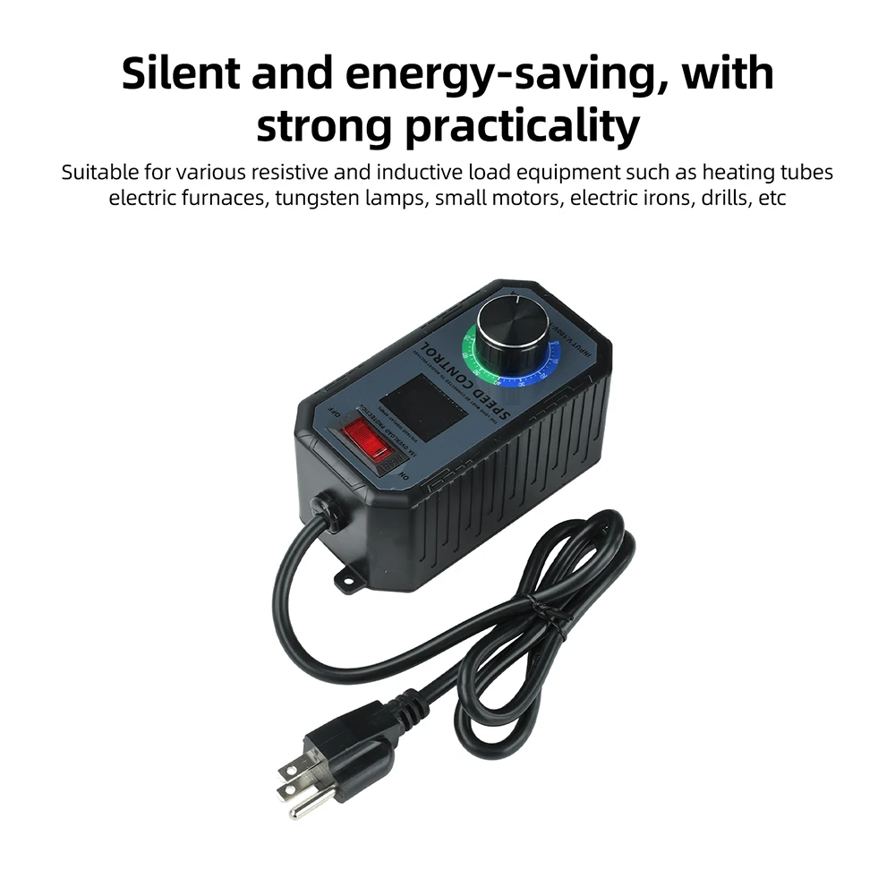 4000W Motorgeschwindigkeitsregler 10A AC 220V Hochleistungs-SCR-Spannungsregler für Ventilatoren, Winkelschleifer, industrielle Anwendungen – Detail 7