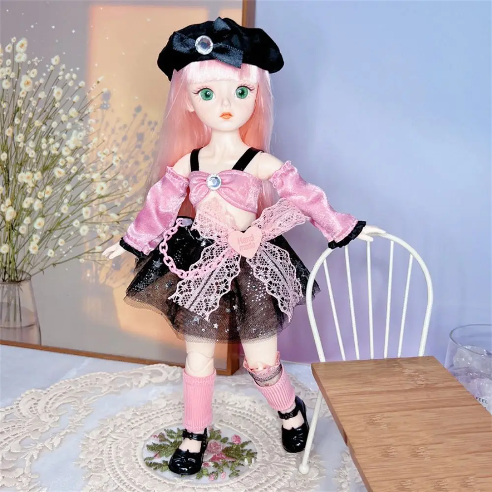 Gioca a casa Giocattoli Vestiti Bambole BJD Occhi 3D Vestire Simulato Occhio Cerniera Bambola 30 cm 1/6 BJD Giunti rimovibili Bambola Giocattolo per bambini