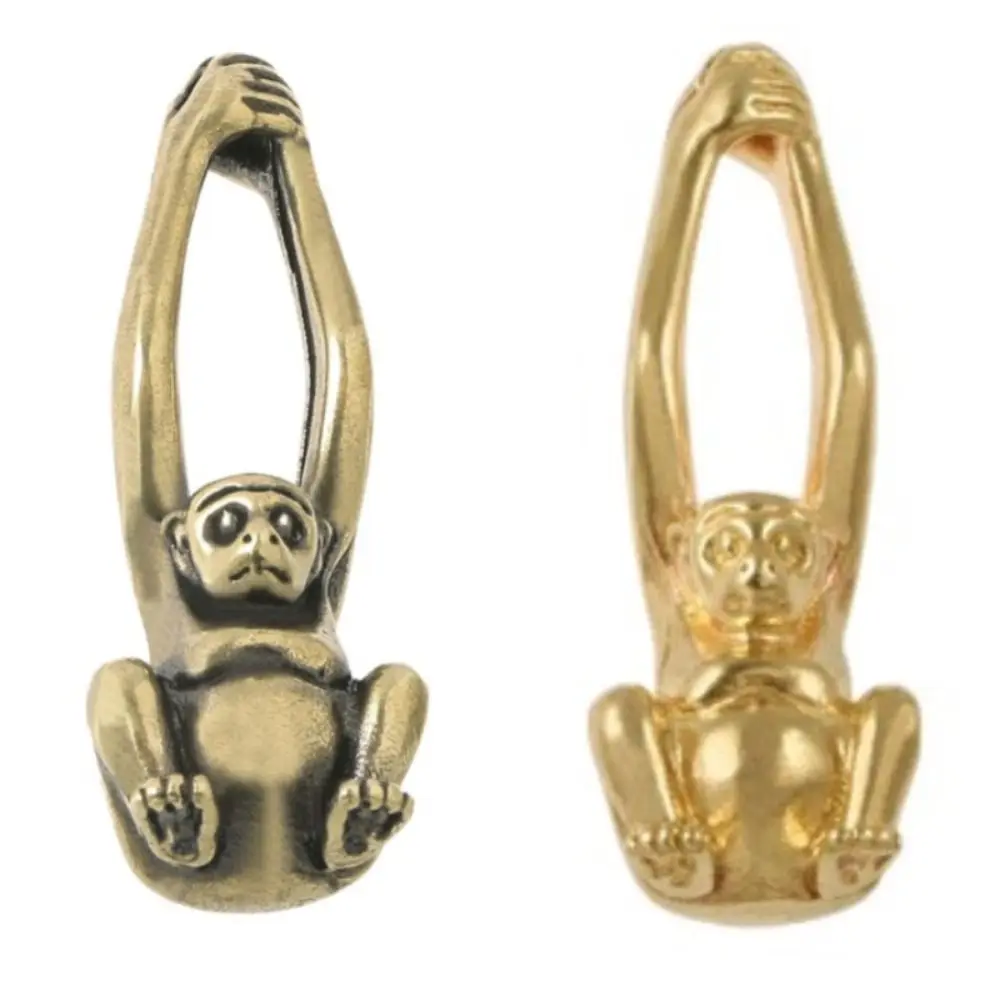 Gold Color Peacock Monkey Brass Handle Luxury Retro Cabinet Door Knobs Push-pull Single Hole Wardrobe Drawer Pulls Window