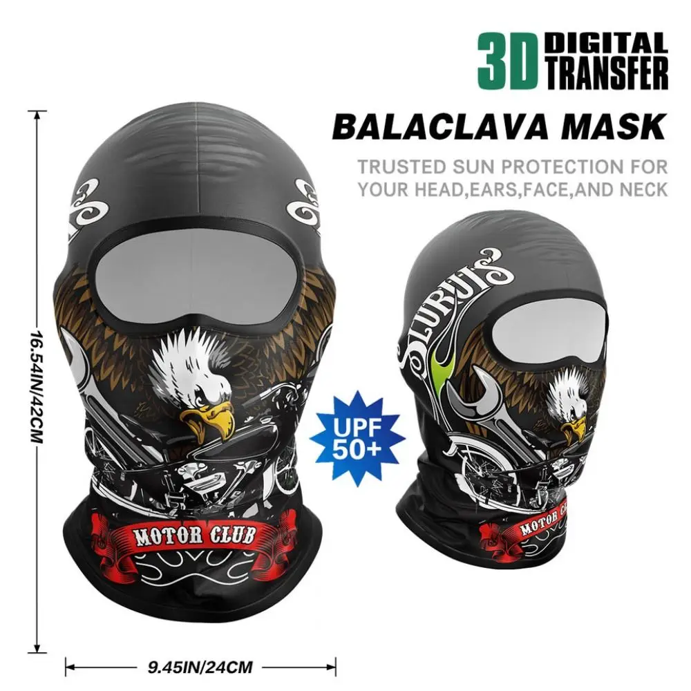 

Funny Ape Mouth Skull Motorcycle Balaclava Breathable Lightweight Cycling Full Face Mask Windproof Sun Protection