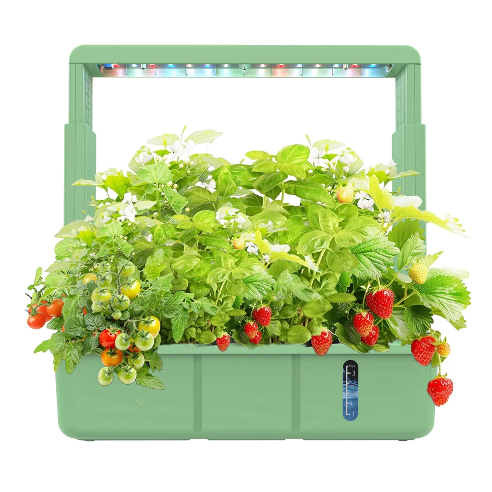 

15, система выращивания горшков для растений в гидропонике со светодиодной подсветкой полного спектра, нетоксичная, без почвы, умная посадка в помещении и в помещении